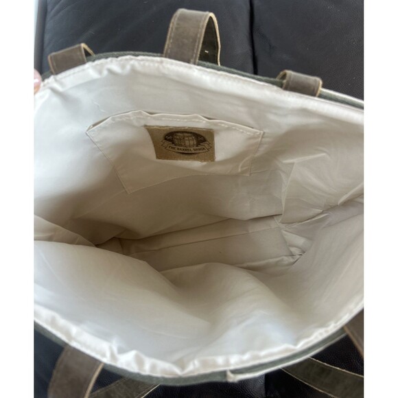 The Orion by The Barrel Shack Canvas & Leather Shoulder Tote Bag MSRP $210 NEW - Picture 6 of 7